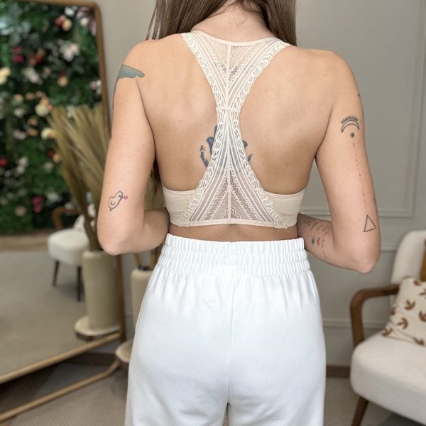 Bralette com Renda nas Costas