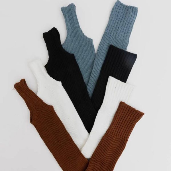 Perneira canelada sem pé