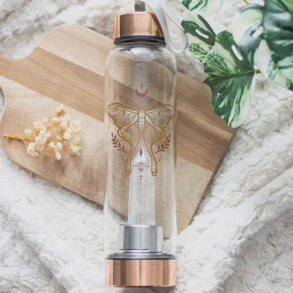 Garrafa de Vidro com Cristal