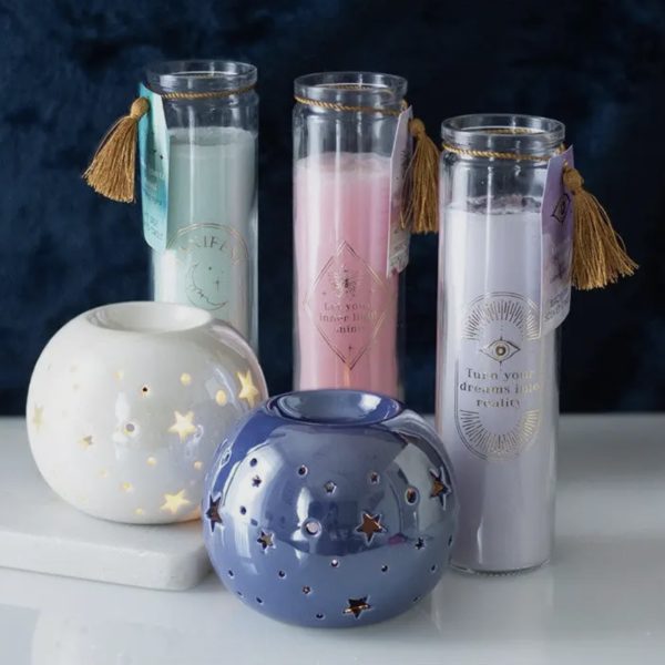 Velas Místicas com Cristais