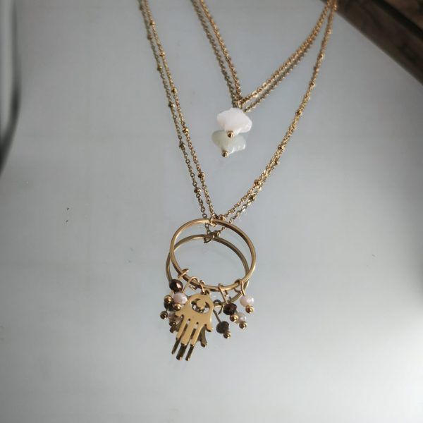 Colar Duplo" Protected"