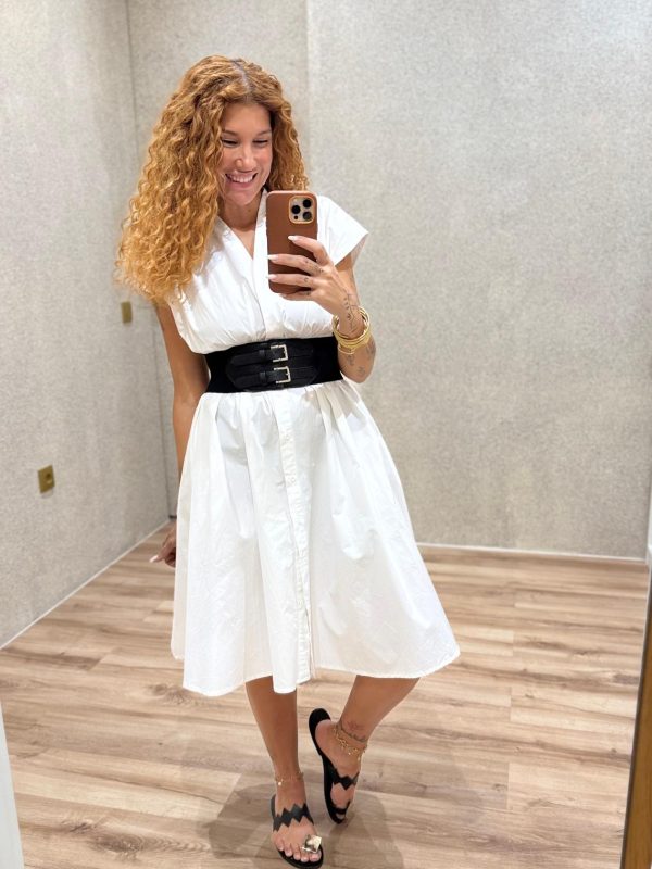 Vestido Camiseiro com cinto