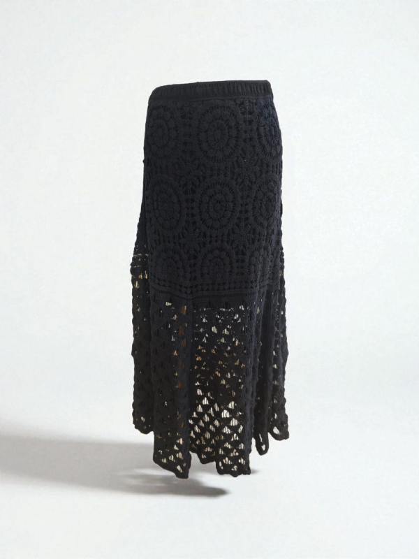 Saia Macramé " Negra"