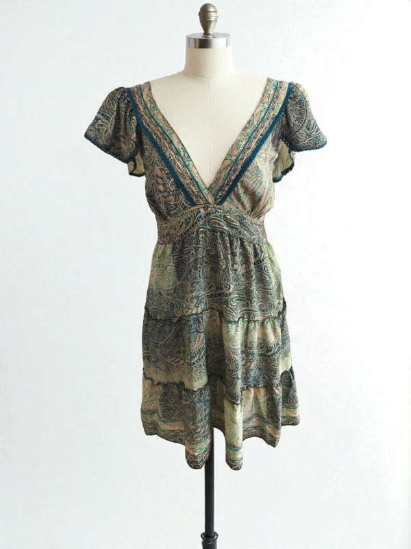 Vestido Seda " Bombain"