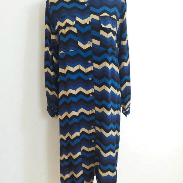 Vestido "Azul Riscado"