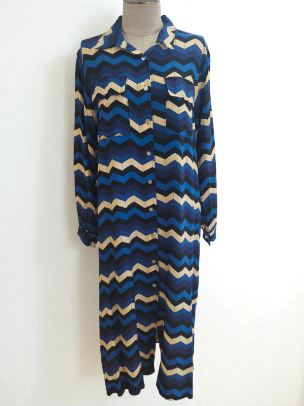 Vestido "Azul Riscado"