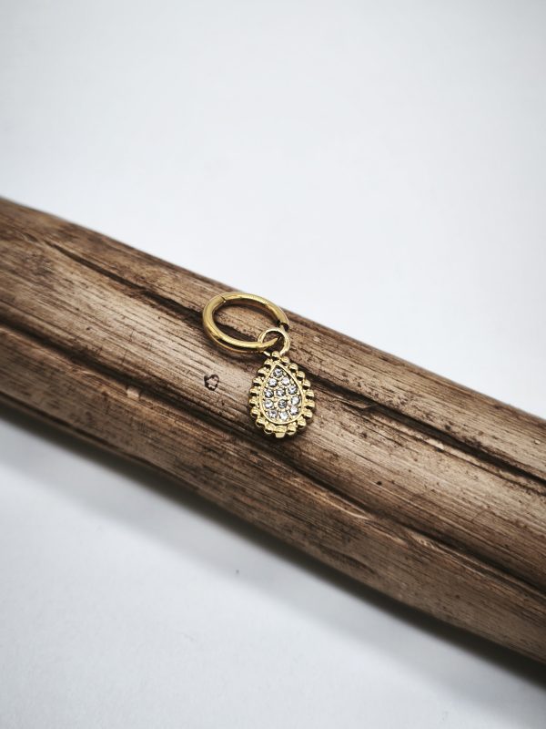 Argola " Gota Brilhante"