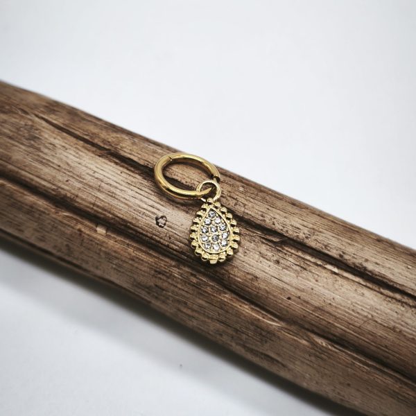 Argola " Gota Brilhante"