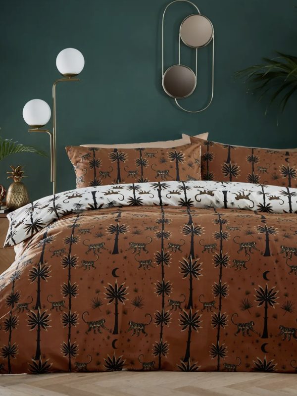 Conjunto de Capa de Edredão “Desert Monkey” (Reversível)