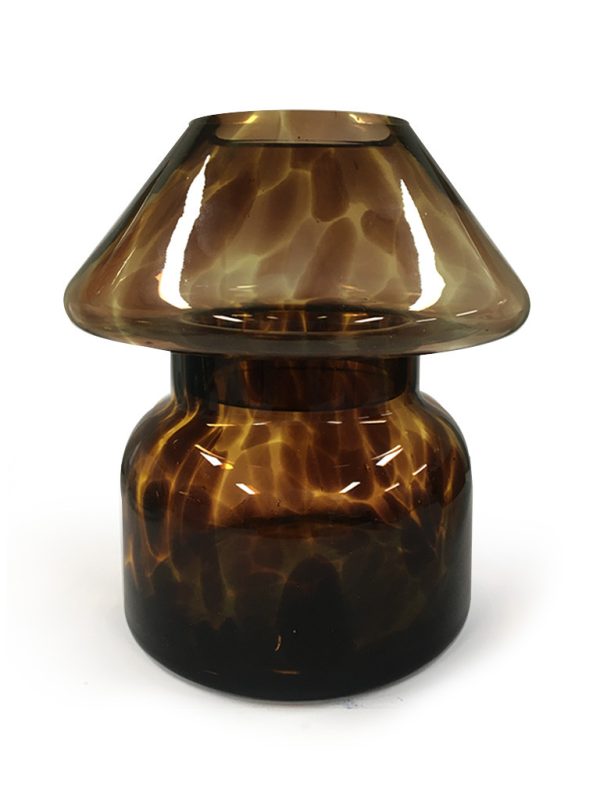 Porta Velas Lamparina Leopardo