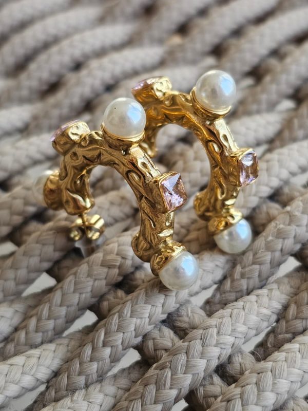 Argolas “Diamonds&Pearls”