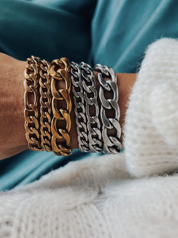 Pulseira de Corrente Tripla