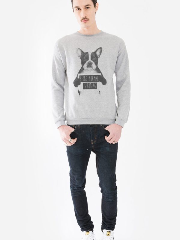 Sweatshirt Unissexo “Being Normal is Boring”