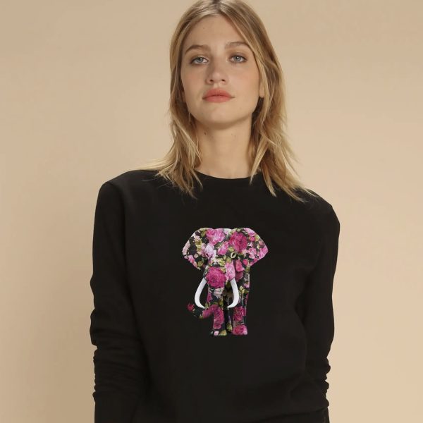 Sweatshirt Unissexo “Blossom Elephant”