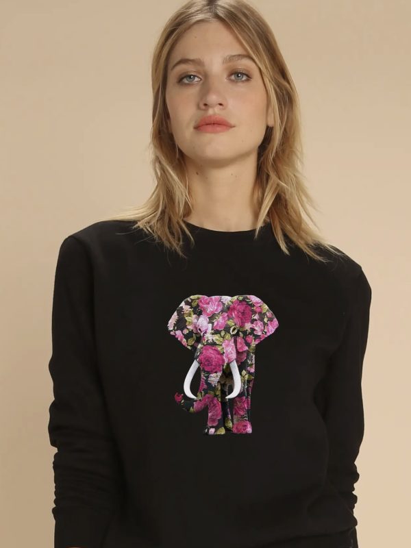 Sweatshirt Unissexo “Blossom Elephant”