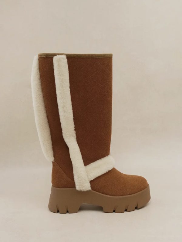 Botas em Pelo “Shearling”