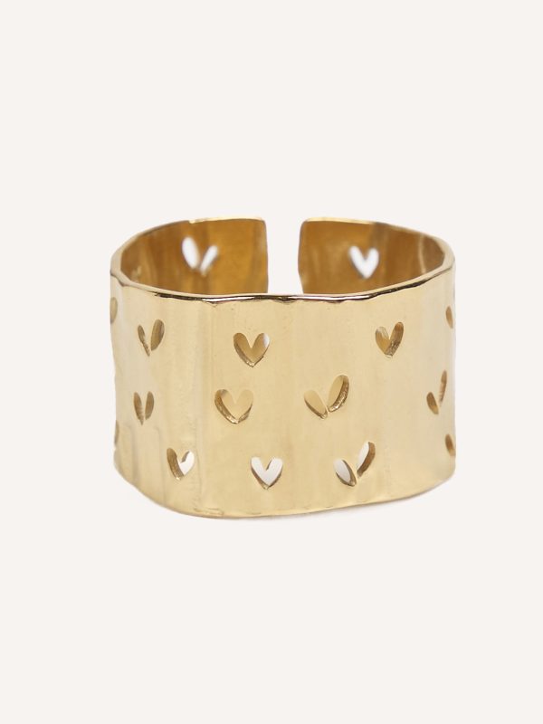 Anel “Heart Rain”