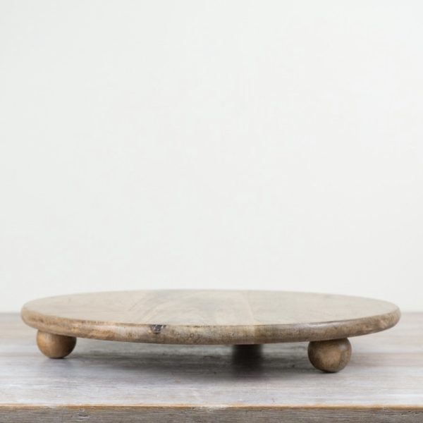 Prato com Pés em Madeira