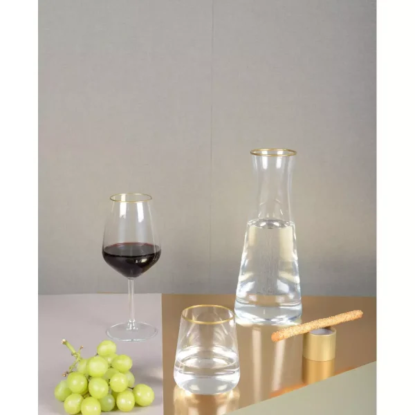 Garrafa com Borda Dourada