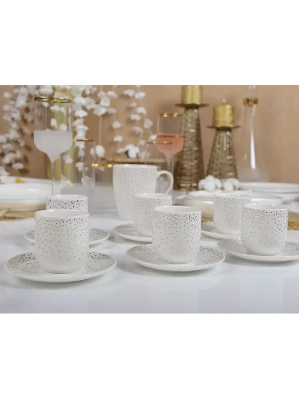 Conjunto de Chávenas de Café “Plumetis”