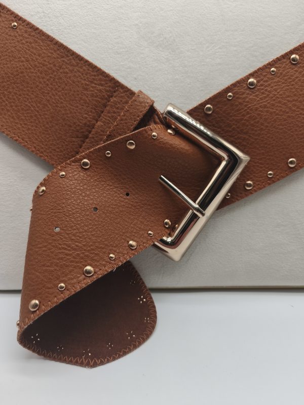 Cinto Ecopele Efeito Tachas