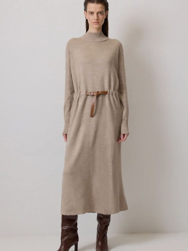 Vestido Malha com Cinto