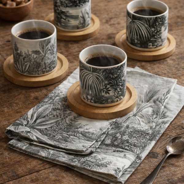 Conjunto de 4 Chávenas de Café Viagem+Pires