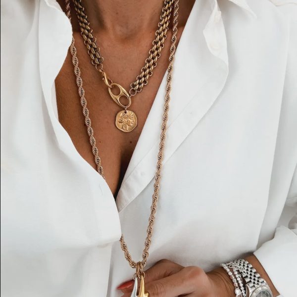 Colar de Malha com Moeda