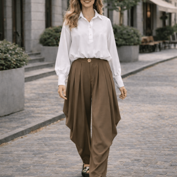 Calças Drapeadas Aladino