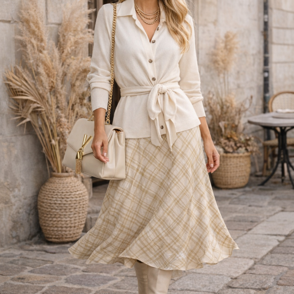 Saia Esvoaçante com Forro