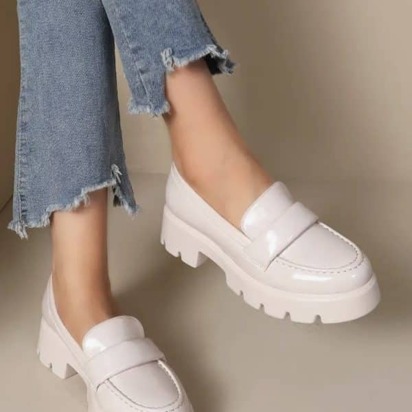 Mocassins de Verniz Cru