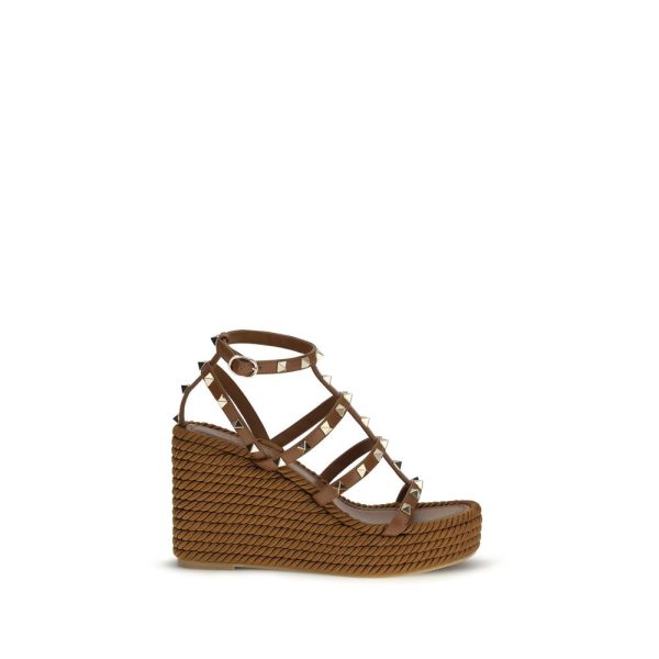 Brown Calf Leather Bos Taurus Espadrilles