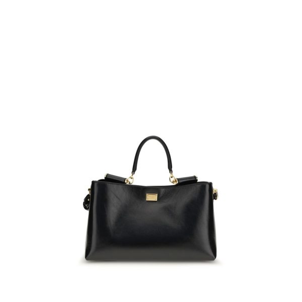 Black Calf Leather Bos Taurus Handbag