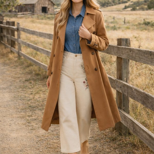Trench-Coat Caramelo