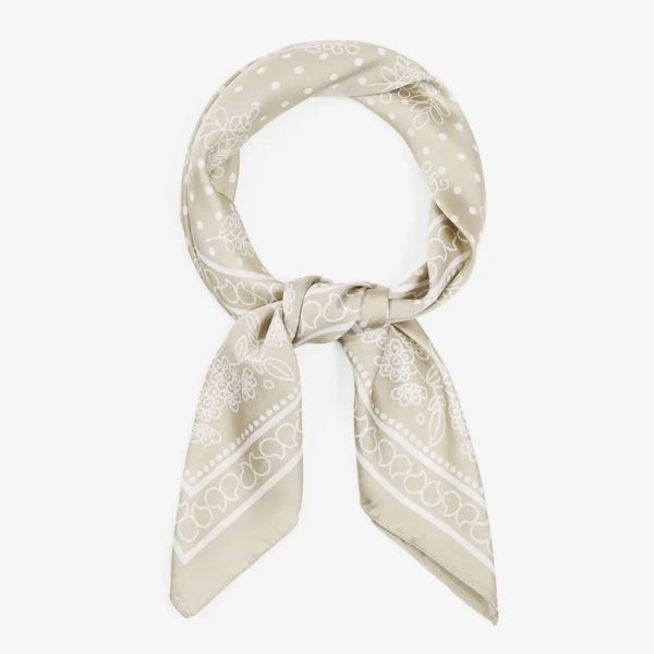 Lenço Bandana Creme