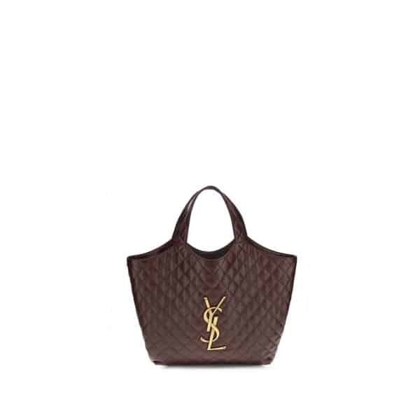 Saint Laurent Bordeaux Lamb Ovis Aries Shoulder Bag
