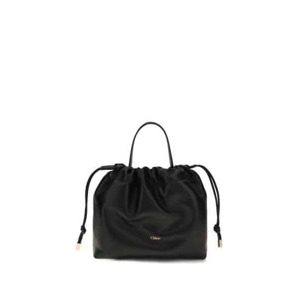 Chloé Black Lamb Ovis Aries Aries Shoulder Bag