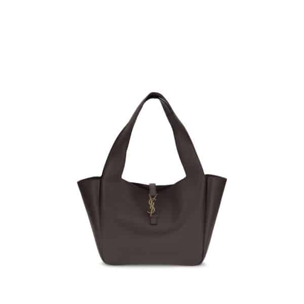 Saint Laurent Brown Calf Leather Bos Taurus Shoulder Bag