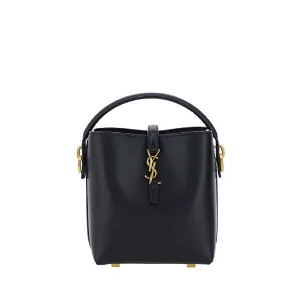 Saint Laurent Black Calf Leather Bos Taurus Shoulder Bag