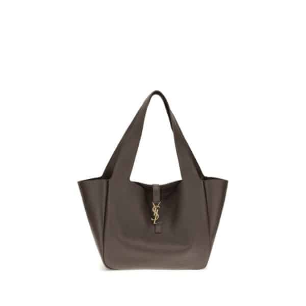 Saint Laurent Brown Calf Leather Bos Taurus Shoulder Bag