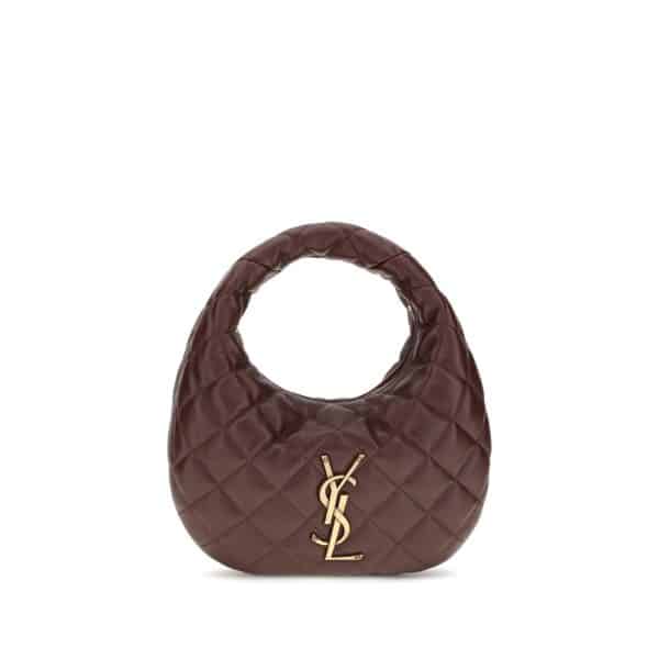 Saint Laurent Brown Lamb Ovis Aries Aries Handbag