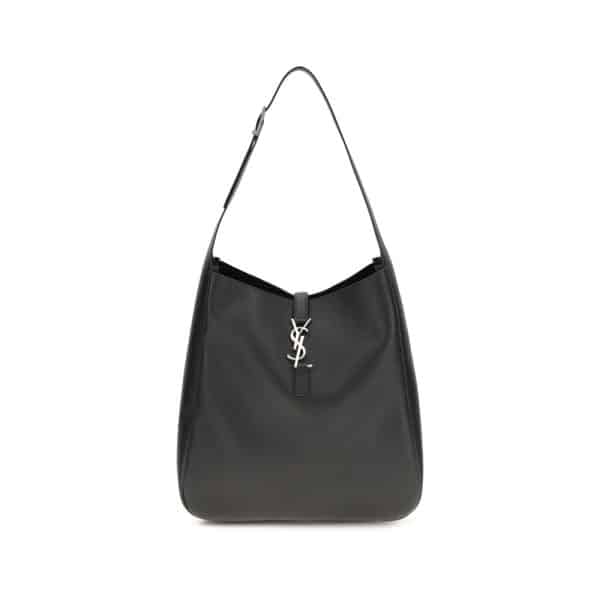 Saint Laurent Black Calf Leather Bos Taurus Shoulder Bag