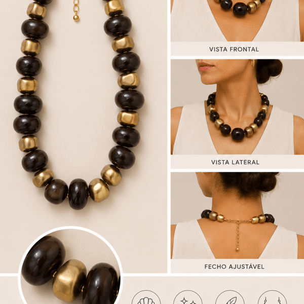 Colar “Golden Chocolate”