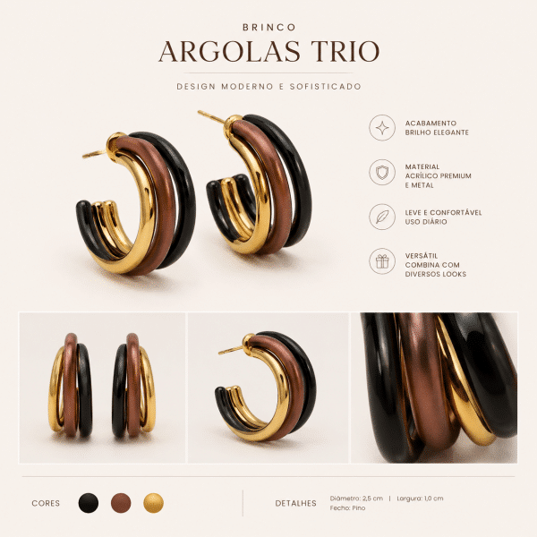 Argolas “Trio”