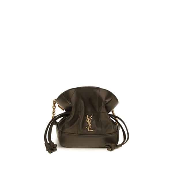 Saint Laurent Bicolor Lamb Ovis Aries Aries Clutch Bag