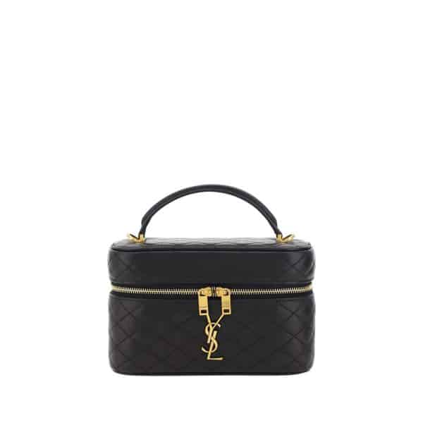 Saint Laurent Black Lamb Ovis Aries Aries Shoulder Bag