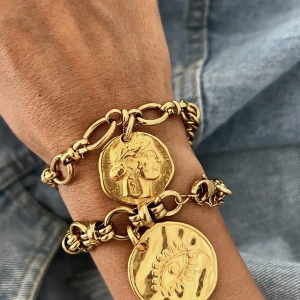 Pulseira XL com Moeda “Protecção”