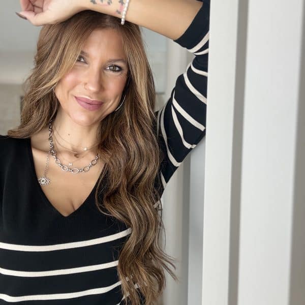 Vestido Listado Malha Viscose